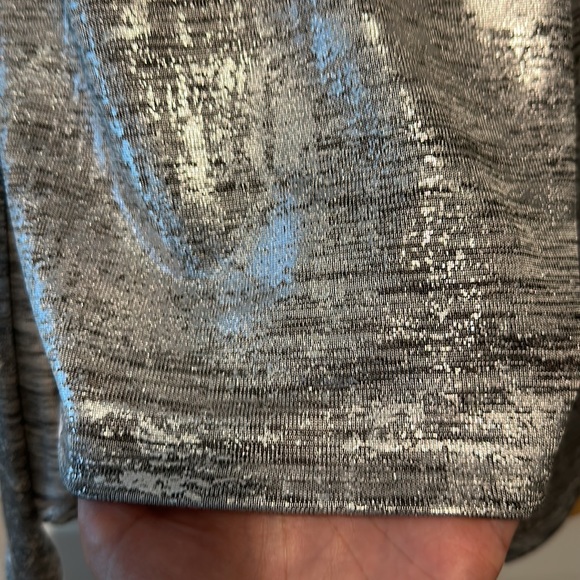 Ruby Rd. Silver Metallic Blouse - Picture 9 of 10